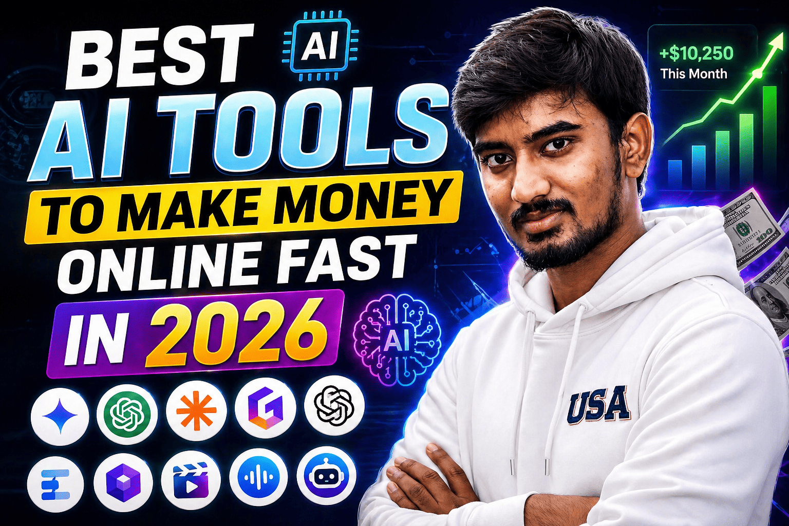 Top 5 Best AI Tools to Make Money Online Fast in 2026